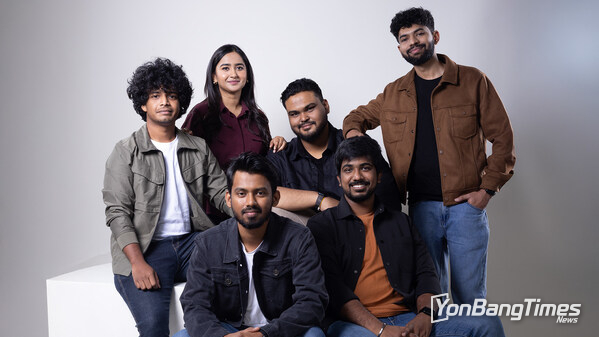 Catalyx Space cofounders Rifath Shaarook, Clinton Anthony, Keerthan Chand, and Saqib Hussin announcing the company’s seed funding.