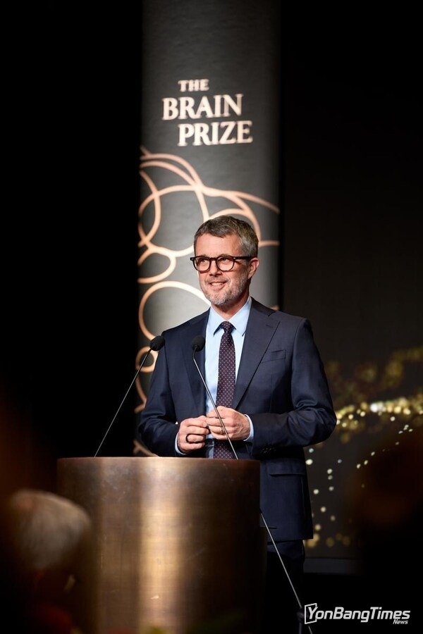 HM The King of Denmark, patron of The Brain Prize, attending the prize ceremony 2025.